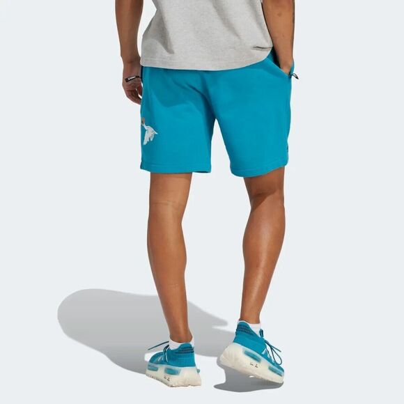 adidas HZ1151 Men's Sz Large Active Teal Adventure Graphic Shorts - Picture 12 of 12